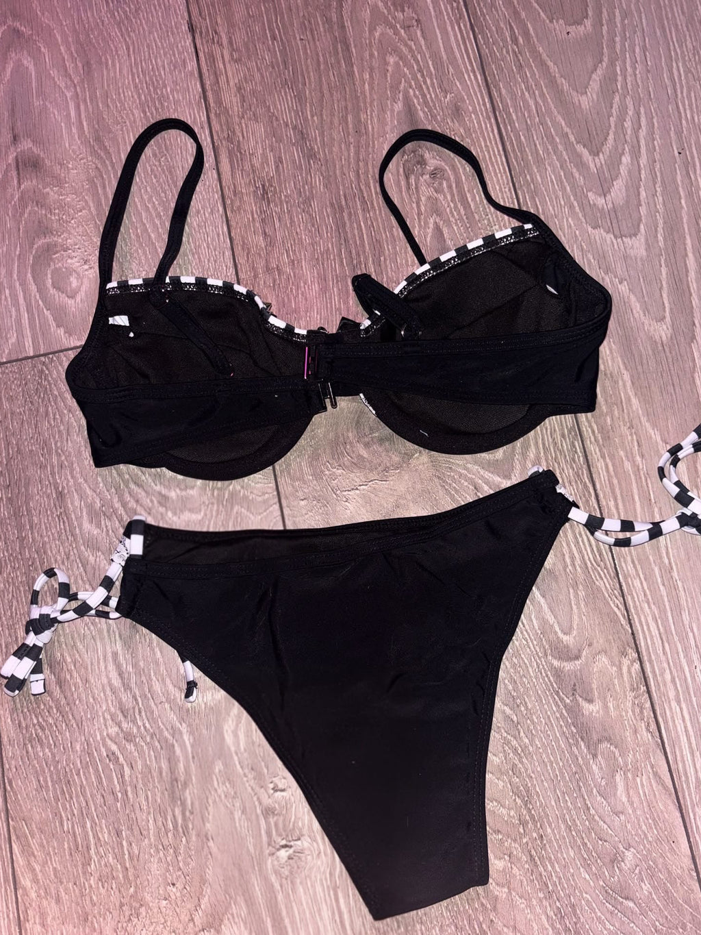 Noir Studded Bikini (no cross) underwired top and bottoms
