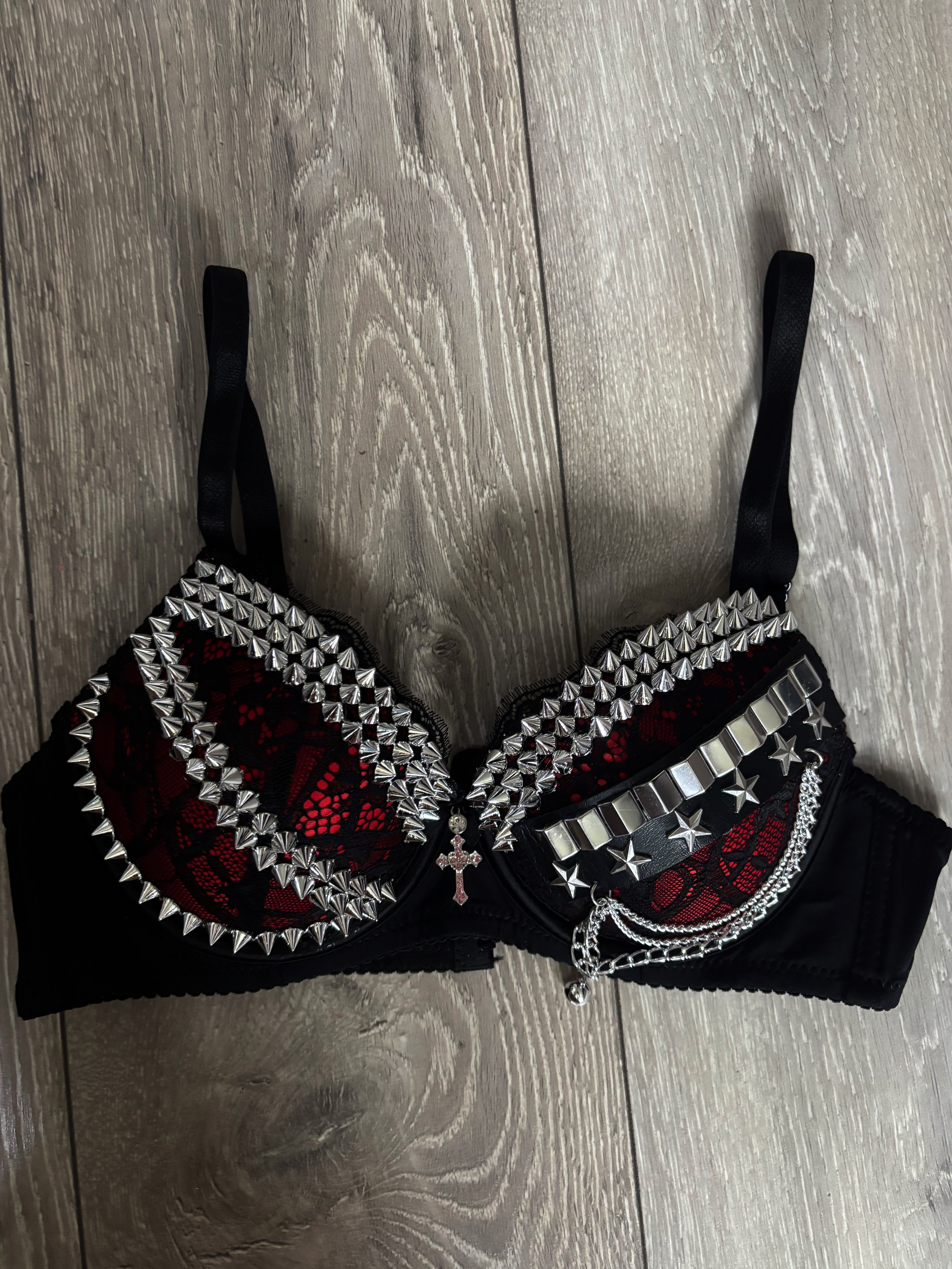 Blood Moon Relic (with cross) Spiked push up bra