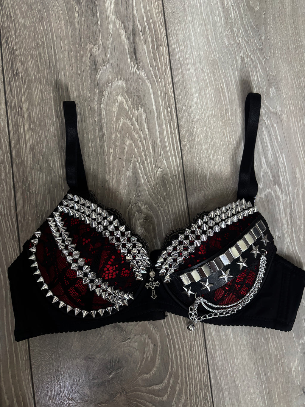 Blood Moon Relic (with cross) Spiked push up bra