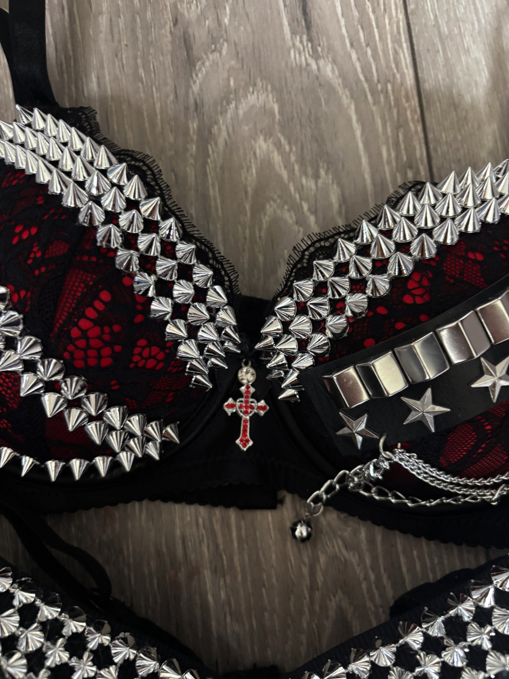 Blood Moon Relic (with cross) Spiked push up bra