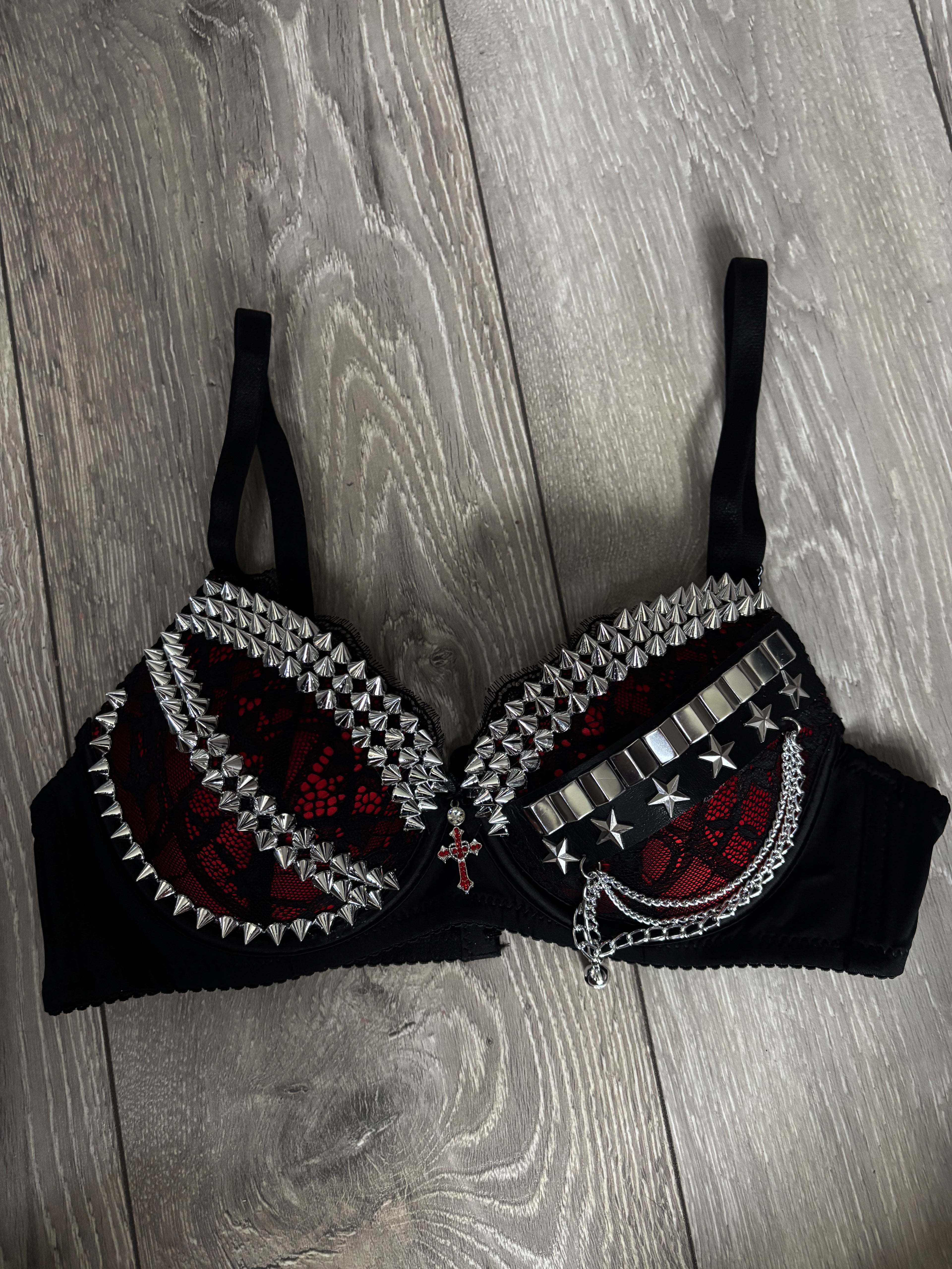 Blood Moon Relic (with cross) Spiked push up bra