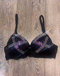 Violet Venom Spiked (no cross) push up bra