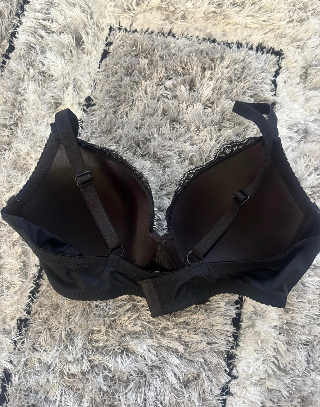 Dark blue Y2K crossover (with cross) Spiked push up bra