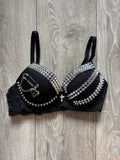 The Black Swan (with cross) Spiked push up bra