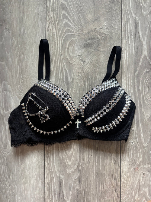 The Black Swan (with cross) Spiked push up bra
