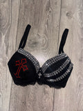 Hellbound Cross triple spiked (with cross) push up bra