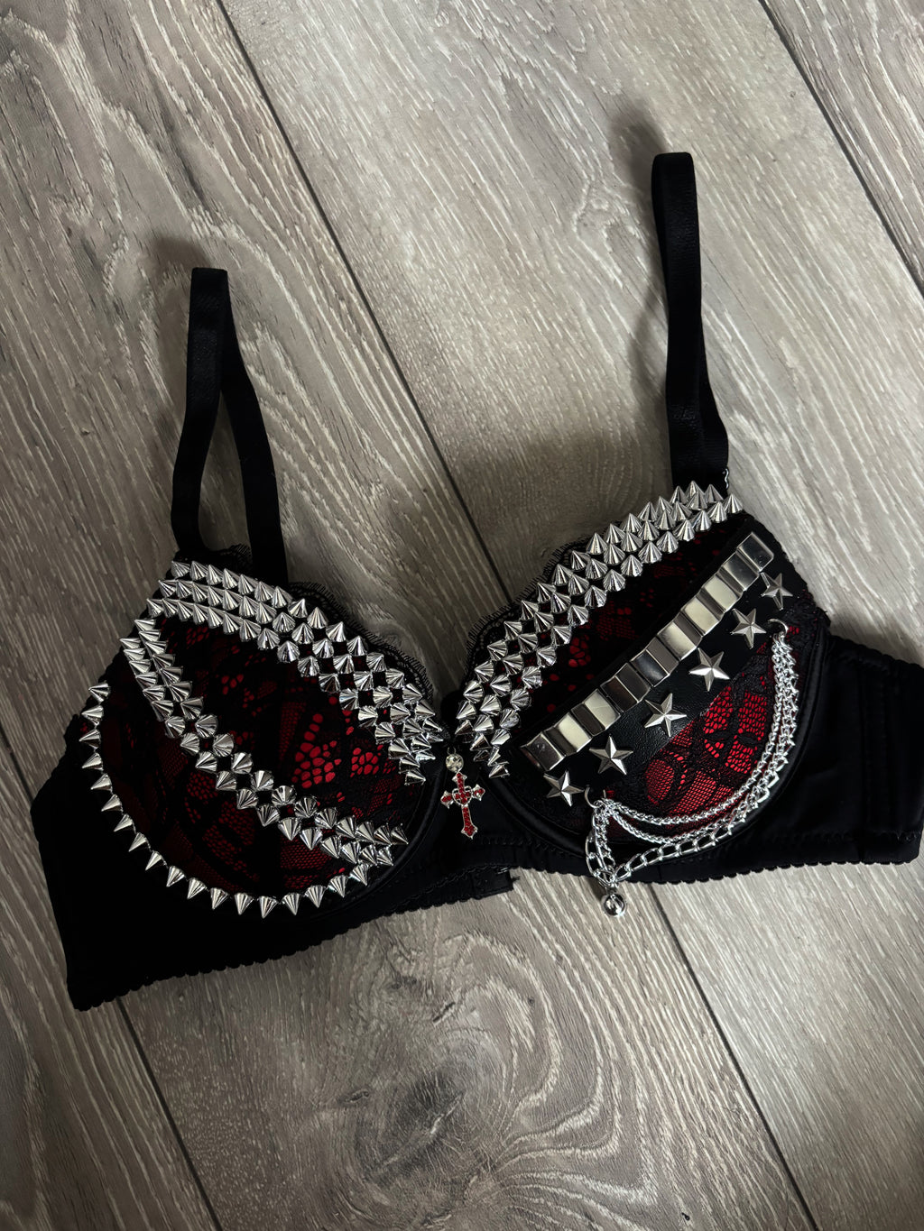 Blood Moon Relic (with cross) Spiked push up bra