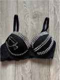 The black swan (without cross) Spiked push up bra